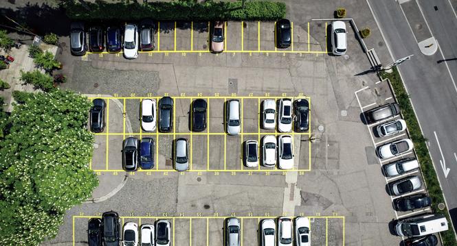 Kammgarn Parkplatz, fotografiert am Montag 08. Mai 2023, in Schaffhausen. (Roberta Fele / Schaffhauser Nachrichten)
