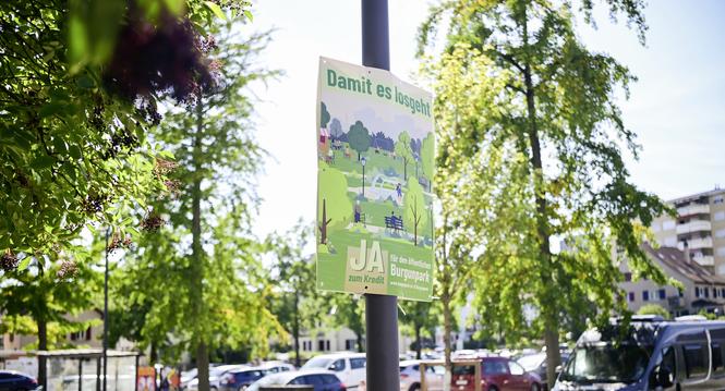 Blick auf den Parkplatz Burgunwiese, am Montag, 25 August 2025. (Melanie Duchene / Schaffhauser Nachrichten)