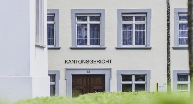 Themenbild Kantonsgericht Eingang, am Dienstag, 14. Februar 2023. (Melanie Duchene / Schaffhauser Nachrichten)