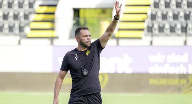06.09.2025, Schaffhausen, Fussball Promotions League - FC Schaffhausen - SC Bruehl; 
Teodoro Palatella (Schaffhausen) 
(Roger Albrecht/sport-presse)