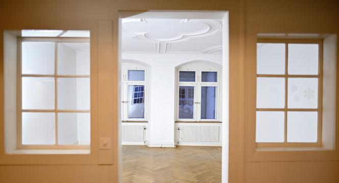 Vorstellung des Haus Weisser Wind, bezahlbarer Wohnraum fï¿ï¾¼r junge Menschen, am Mittwoch, 22. Oktober 2025. (Melanie Duchene / Schaffhauser Nachricht