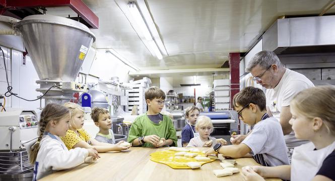 Zuckerbï¿ï¾¤cker Ermatinger Ferienspass Programm, fotografiert am Dienstag, 08. Juli 2025, in Schaffhausen. (Roberta Fele / Schaffhauser Nachricht