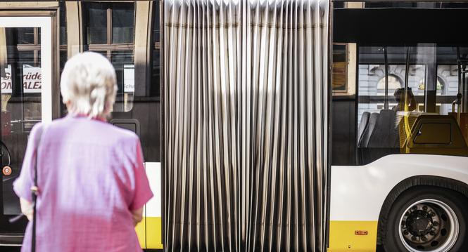Blick auf die Einstiegskante und den Faltenbalgen am Bahnhof Schaffhausen, am Dienstag, 18. Juli 2023. (Melanie Duchene / Schaffhauser Nachrichten)