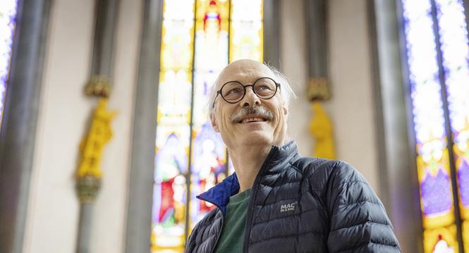 Kirchenmusiker aus Stein am Rhein, fotografiert am Mittwoch, 05. November 2025, in Schaffhausen. (Roberta Fele / Schaffhauser Nachrichten)