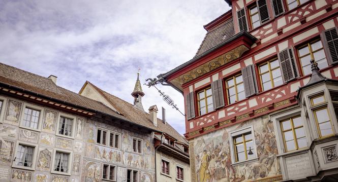 Das Rathaus, fotografiert am Mittwoch, 17. September 2025, in Stein am Rhein. (Roberta Fele / Schaffhauser Nachrichten)