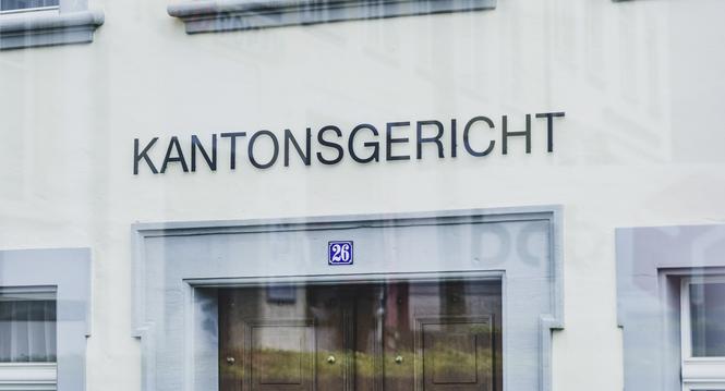 Themenbild Kantonsgericht Eingang, am Dienstag, 14. Februar 2023. (Melanie Duchene / Schaffhauser Nachrichten)