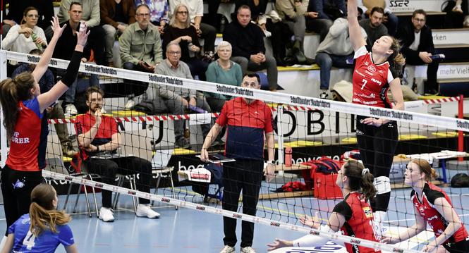 Volleyball NLA 2025-2026 - VC Kanti - VBC Cheseaux 3-1, Schaffhausen, 07.12.2025 ï¿ï¾© Reinhard Stan