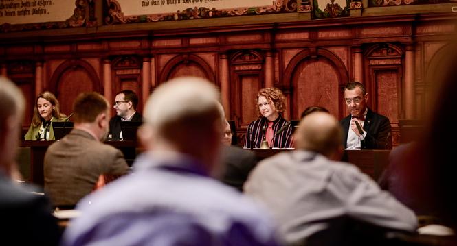 Start des grossen Stadtrat nach Neujahr in der Rathauslaube, Angela Penkov, am Dienstag, 07. Januar 2025. (Melanie Duchene / Schaffhauser Nachrichten)