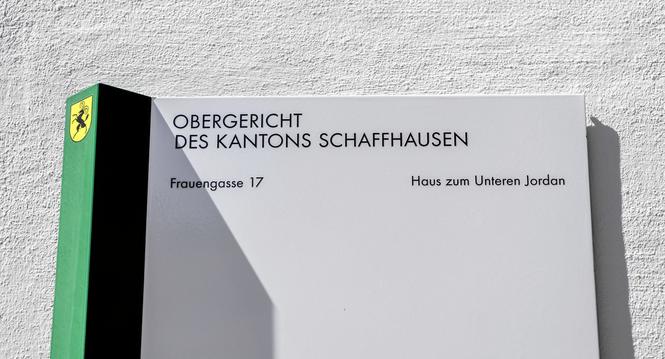 Obergericht des Kantons Schaffhausen, am Dienstag, 14. April 2020.  (Melanie Duchene / Schaffhauser Nachrichten)