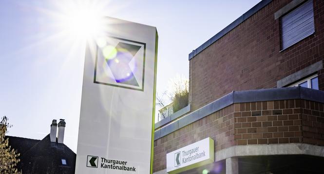 Thurgauer Kantonalbank Filliale, fotografiert am Mittwoch, 25. Februar 2026, in Diessenhofen. (Roberta Fele / Schaffhauser Nachrichten)