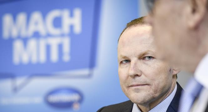 Claus Martini, CEO IVF Hartmann AG, an der Bilanzmedienkonferenz, am Mittwoch, 11. Maerz 2020.  (Melanie Duchene / Schaffhauser Nachrichten)