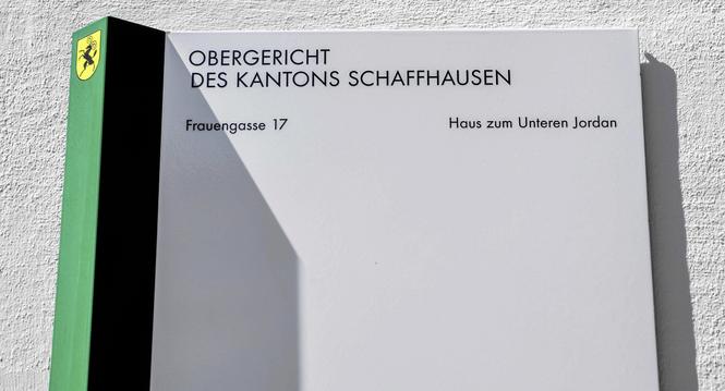 Obergericht des Kantons Schaffhausen, am Dienstag, 14. April 2020.  (Melanie Duchene / Schaffhauser Nachrichten)