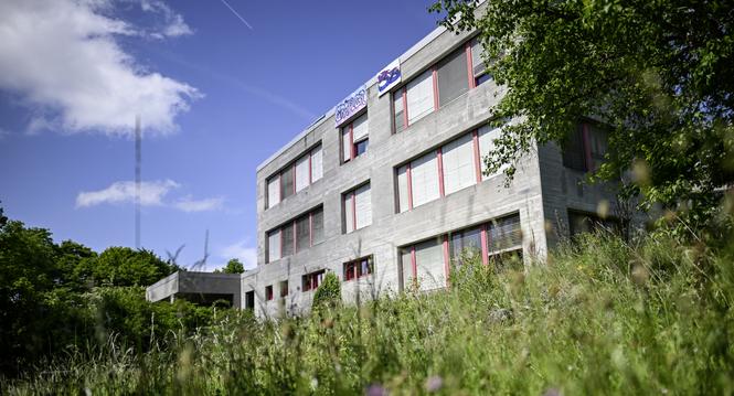 Das Schulhaus Grï¿ï¾¤fler in Herblingen von aussen, am Dienstag, 13. Mai 2025. (Melanie Duchene / Schaffhauser Nachricht