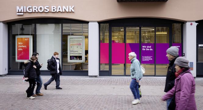 Die neue Filiale der Migros Bank erï¿ï¾¶ffnet am Frohnwagplatz, fotografiert am Montag, 16. Mï¿ï¾¤rz 2026, in Schaffhausen. (Roberta Fele / Schaffhauser Nachr