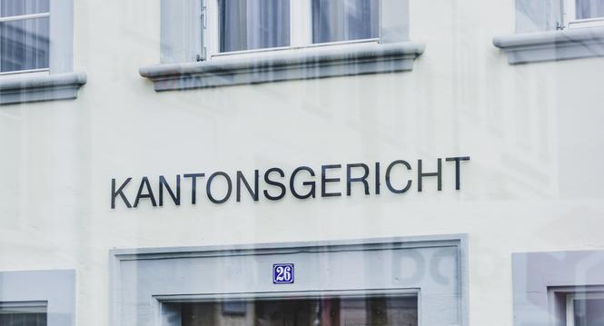 Themenbild Kantonsgericht Eingang, am Dienstag, 14. Februar 2023. (Melanie Duchene / Schaffhauser Nachrichten)