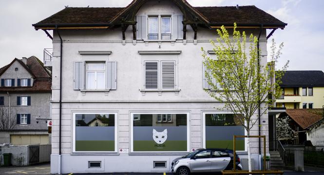 Blick auf die Moschee, im ersten Stock, des islamischen Kulturverein an der Zentralstrasse in Neuhausen, am Dienstag, 18. April 2023. (Melanie Duchene / Schaffhauser Nachrichten)