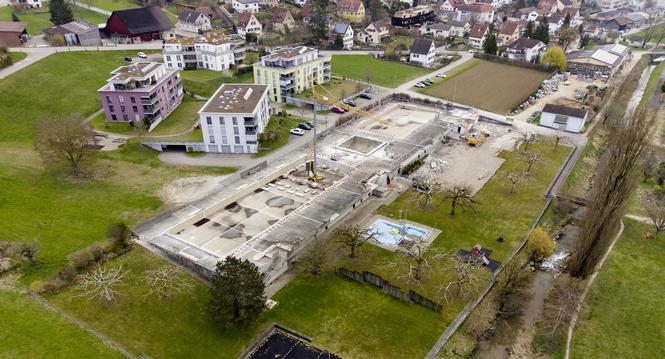 Badi Bï¿ï¾¼te, Baustelle, Mittwoch, 01.04.2026, Thayngen (Roger Hofstetter/Schaffhauser Nachricht