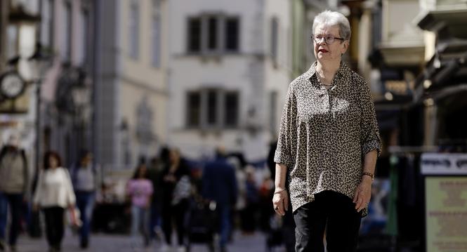 Doris Klingler, Portrait einer Pilgerin, Donnerstag, 09.04.2026, Schaffhausen (Roger Hofstetter/Schaffhauser Nachrichten)
