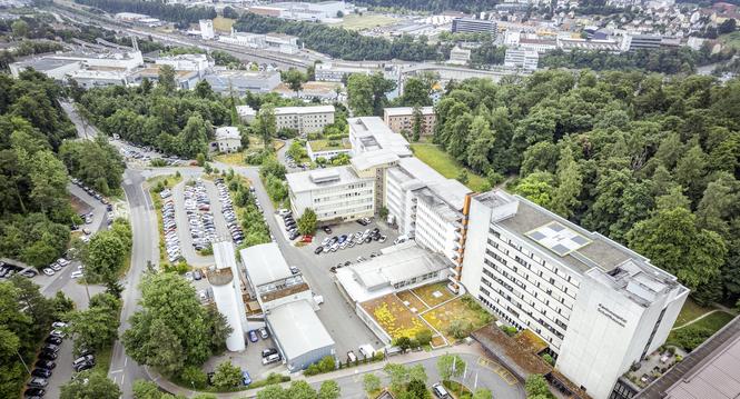 Schaffhauser Spitï¿ï¾¤ler von oben, geplant sind Rodungen fï¿ï¾¼r den geplanten Neubau des Spitals, fotografiert am Dienstag, 01. Juli 2025, in Schaffhausen. (Roberta Fele / Schaffhauser Nachr