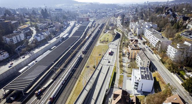 Fï¿ï¾¤senstaubtunnel, fotografiert am Dienstag, 04. Mï¿ï¾¤rz 2025, in Schaffhausen. (Roberta Fele / Schaffhauser Nachr