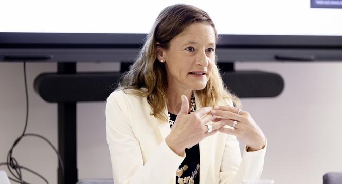 Medienkonferenz der Stadt Schaffhausen zur "Umfrage zum Sicherheitsempfinden in der Stadt Schaffhausen", Christine Thommen - Sozial- und Sicherheitsreferentin Stadt Schaffhausen, Donnerstag, 28.05.2026, Schaffhausen (Roger Hofstetter/Schaffhauser Nachrich