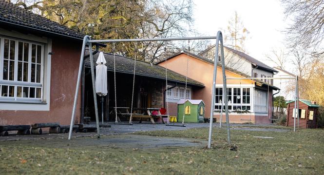 ist in die Jahre gekommen und wird ersetzt, fotografiert am Dienstag, 13. Januar 2025, in Neuhausen am Rheinfall. (Roberta Fele / Schaffhauser Nachrichten)