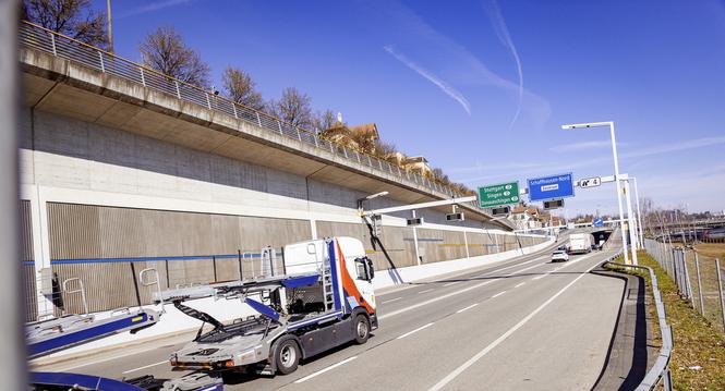 Fï¿ï¾¤senstaubtunnel, fotografiert am Dienstag, 04. Mï¿ï¾¤rz 2025, in Schaffhausen. (Roberta Fele / Schaffhauser Nachr