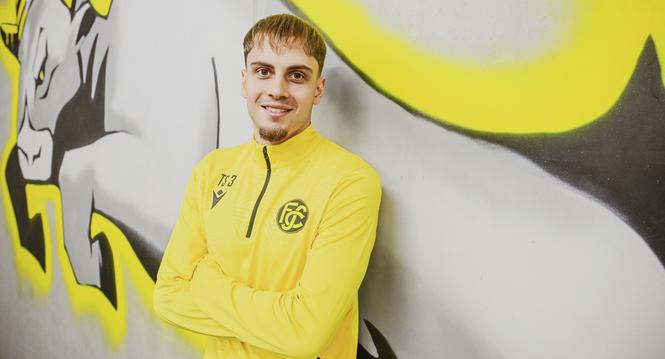 Trainingsstart beim FC Schaffhausen nach den Weihnachtsferien, Neuzugang Carmine Chiappetta, am Montag, 06. Januar 2025. (Melanie Duchene / Schaffhauser Nachrichten)