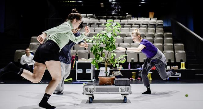 Zu Besuch bei der Probe der Tanzkompanie DOXS in der Bachturnhalle, am Dienstag, 16. August, 2022. (Melanie Duchene / Schaffhauser Nachrichten)