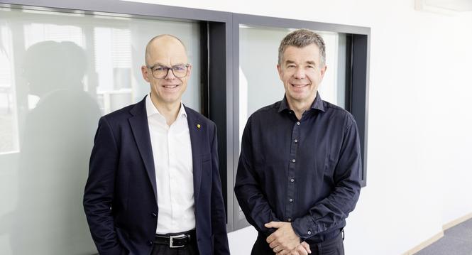 v.l. Peter Fischbacher und Andreas Ehrat, Donnerstag, 02.07.2026, Schaffhausen (Roger Hofstetter/schaffhauser Nachrichten)