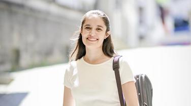 KdW Muriel Oberhofer, Muriel geht als Geigerin nach Amerika, am Dienstag, 13.. August 2024. (Melanie Duchene / Schaffhauser Nachrichten)