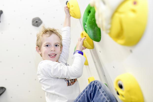 Lete bei der Eroeffnung der neue Aranea mit Kletterzentrum und Badminton Halle, Bild zeigt: Fabio D Emilio, am Samstag, 05. November, 2022. (Melanie Duchene / Schaffhauser Nachrichten)