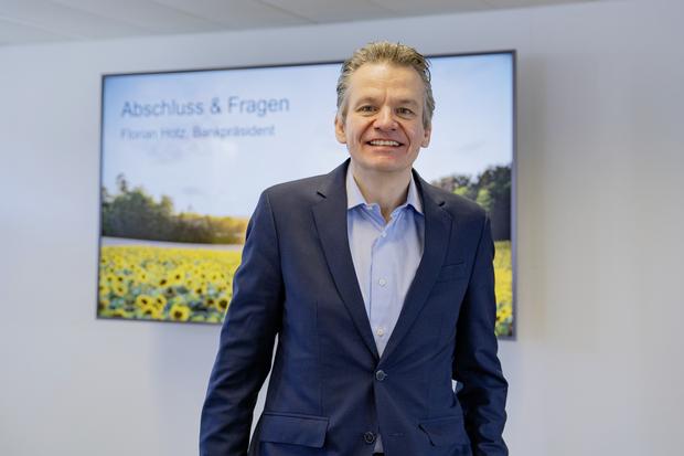 Medienkonferenz der Schaffhauser Kantonalbank mit Alain Schmid, Manuel Bï¿ï¾¼chi und Florian Hotz, fotografiert am Dienstag, 17. Mï¿ï¾¤rz 2026 in Schaffhausen (ENYA DALLE FESTE / SCHAFFHAUSER NACHR