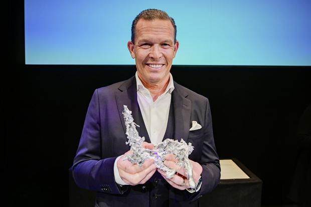 Daniel Grieder beim 45. Bleigiessen und 11. Neujahrsapero im Stadttheater Schaffhausen, am Donnerstag, 09. Januar 2025. (Melanie Duchene / Schaffhauser Nachrichten)